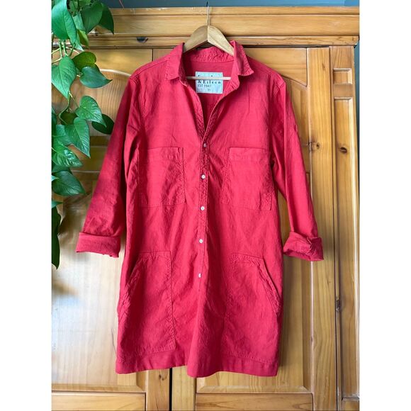 Frank & Eileen Southern Ireland Shirt Dress, Red, XL - Picture 6 of 14